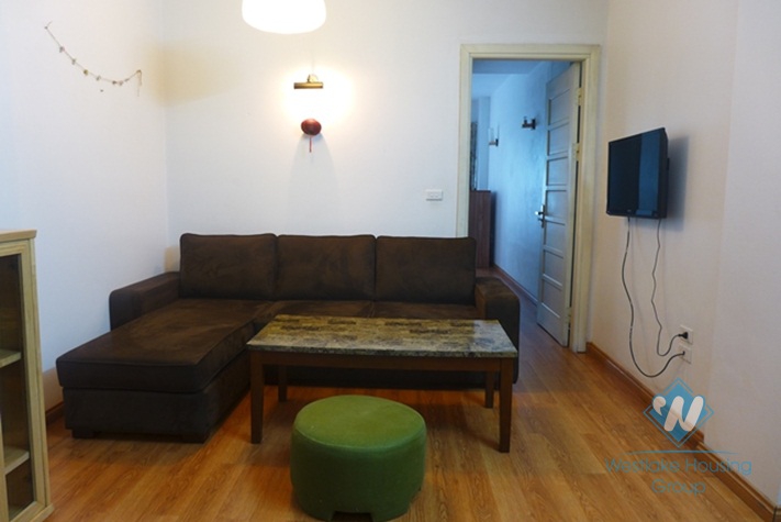 Nice serviced apartment with 01 bedroom for rent in Au Co St, Tay Ho, Ha Noi